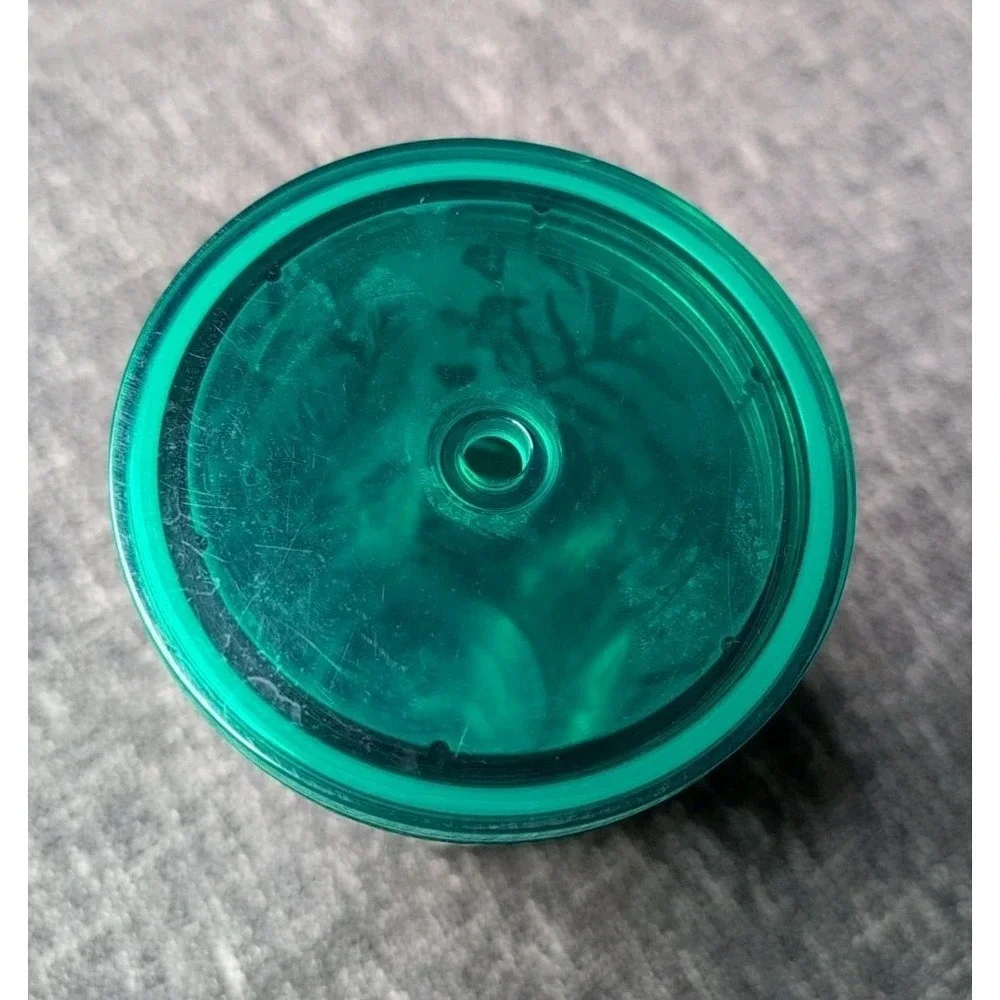 Starbucks 2022 Summer Grande 16oz‎ Silver Green Foliage Tumbler No Straw